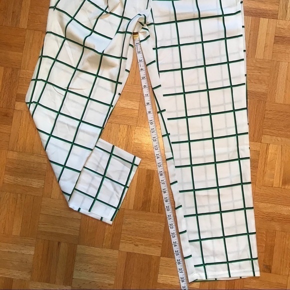 Runaway Australia Grid Print Wrap Pants High Waisted Trousers Size 10/M - Picture 9 of 11
